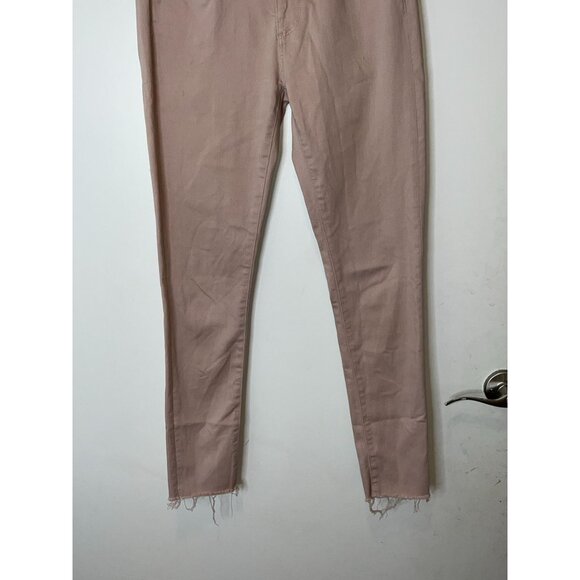 Ag Adriano Goldschmied Legging Ankle Super Skinny Raw Hem Jean MAUVE size  27 - Picture 5 of 11